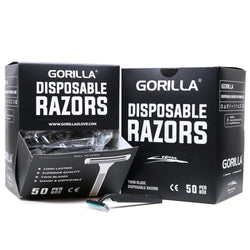 Gorilla Black Twin Blade Rasierer (50/Box) – Preis pro Box