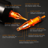 CAM x AMI JAMES Cartridges - Curved Magnums - #12 (0.35mm) - 20/Box